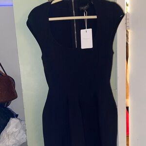Ted Baker Black Cap Sleeve Mini Dress